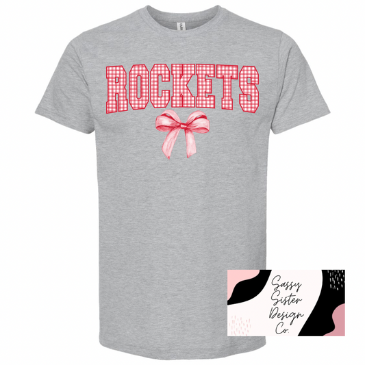 Red Checkered Rockets With Bow