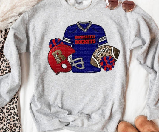 Rockets FB Helmet and Jersey