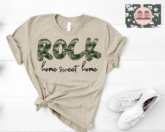 Camo Rock Home Sweet Home