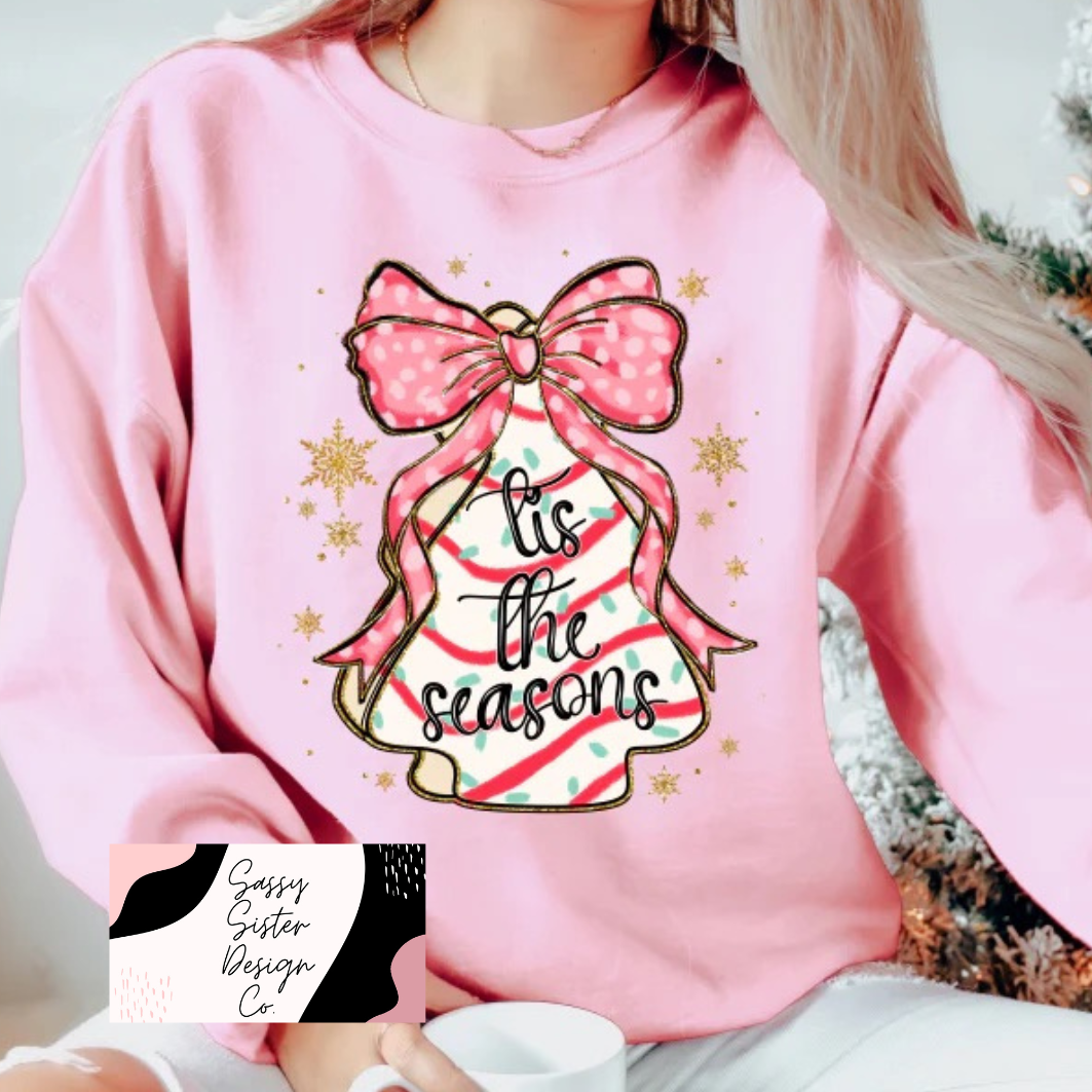 Tis The Season Christmas Tree Cake Sweatshirt