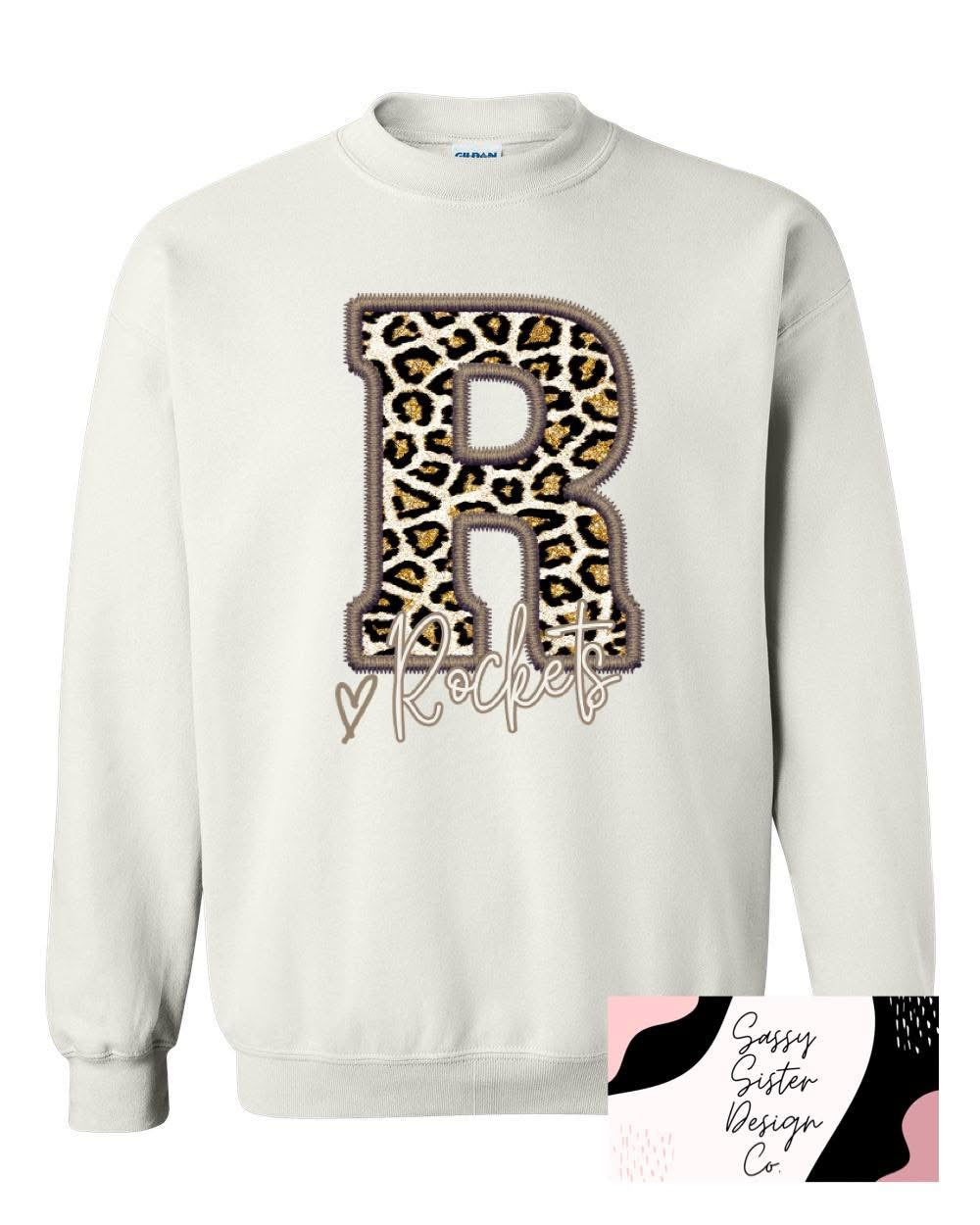 Cheetah R Rockets Cursive Sweatshirt
