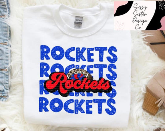 Rockets Repeat Cheetah Football and Pom Pom