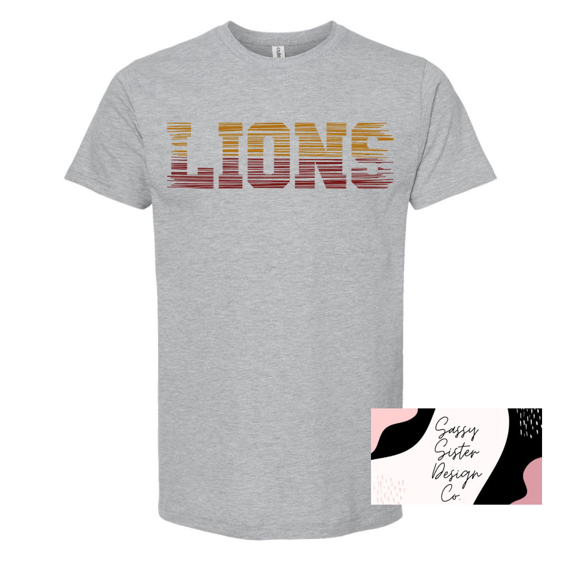 Maroon/Gold Lions Fade
