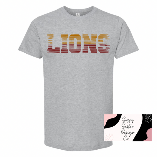 Maroon/Gold Lions Fade