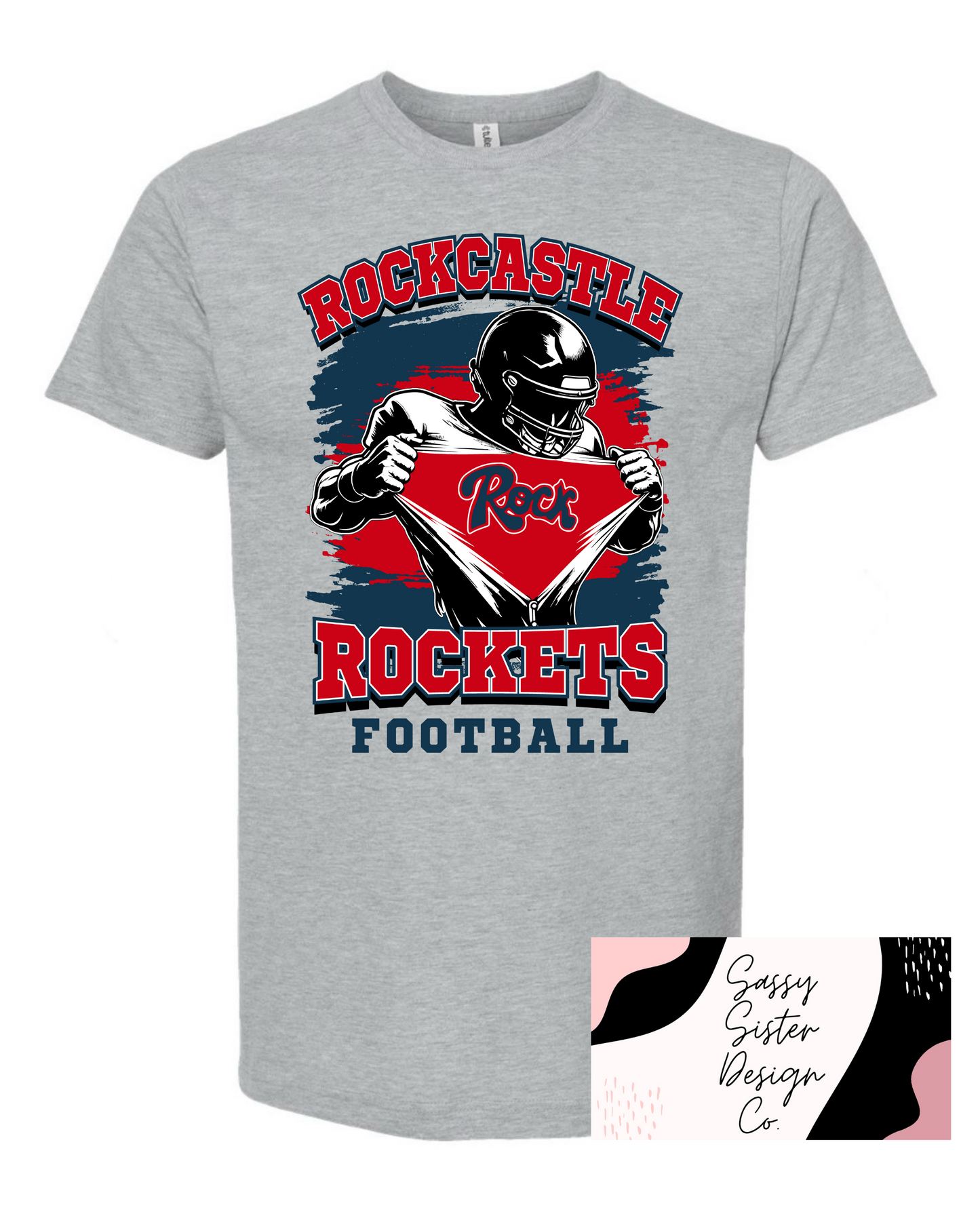 Distressed Rock Football Player