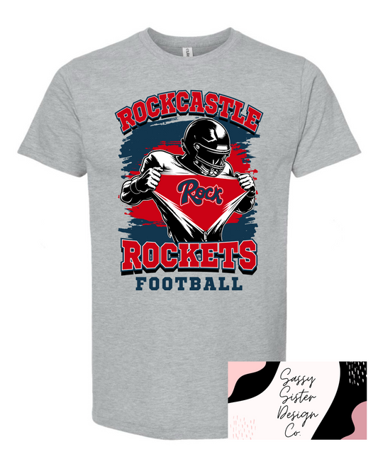 Distressed Rock Football Player
