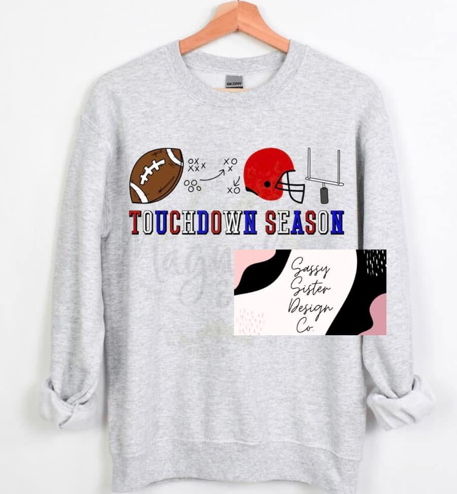 Red/Blue Touchdown Season Football Things