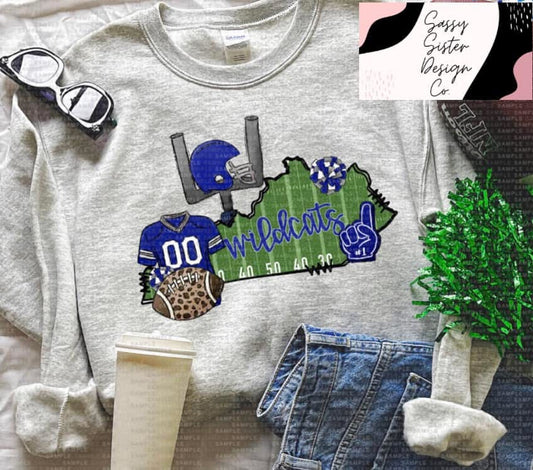 KY Wildcats Football State Outline