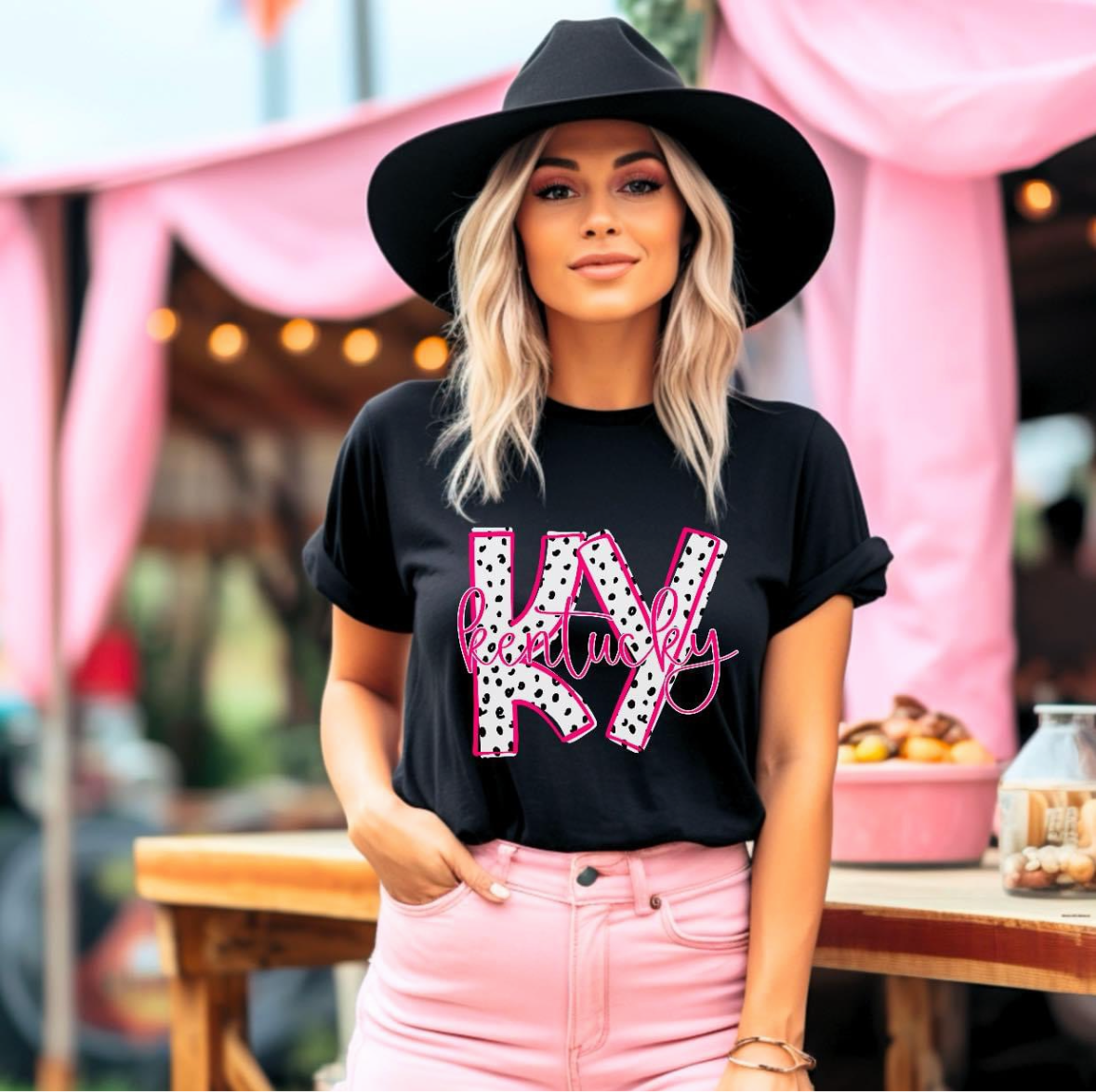 Pink Dalmatian Print KY Kentucky