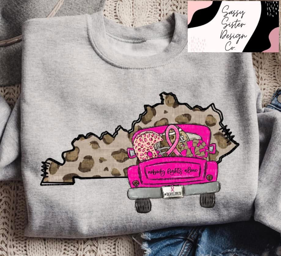Pink KY Truck Nobody Fights Alone