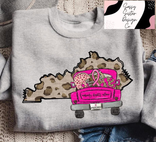 Pink KY Truck Nobody Fights Alone