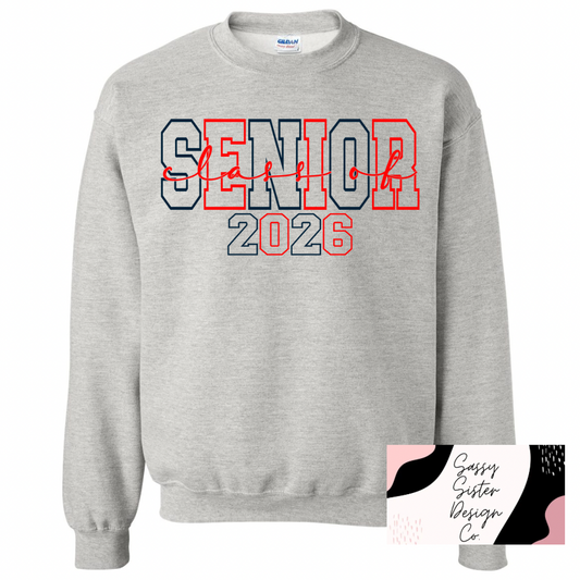 Senior 2026 Red & Navy