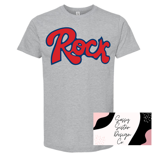 Red/Navy Rock Logo