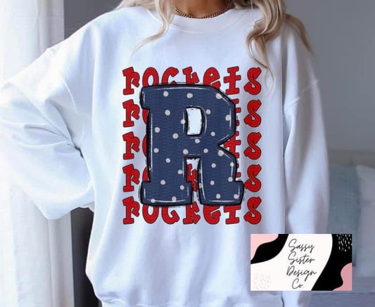Red Rockets with Polka Dot R