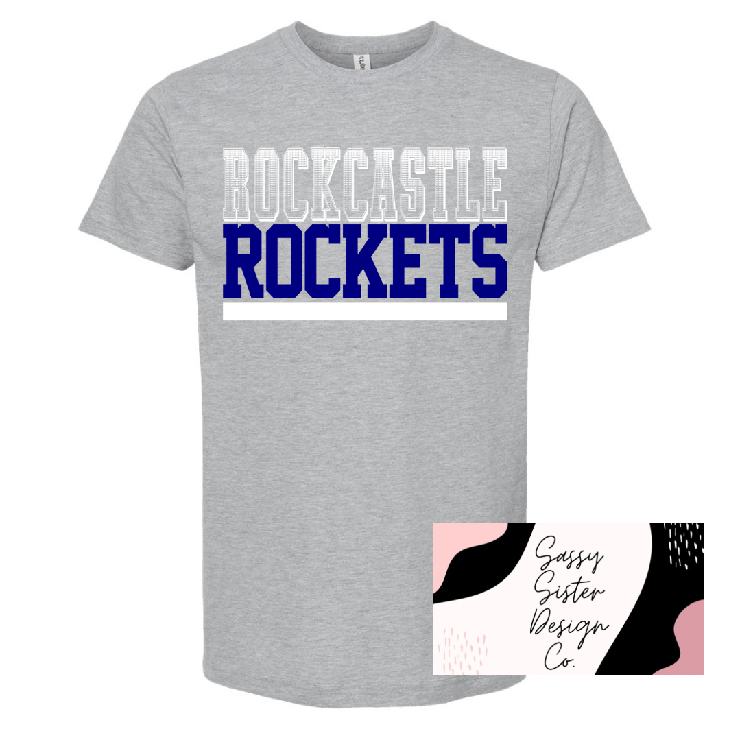 Rockcastle Rockets White/Navy Fade