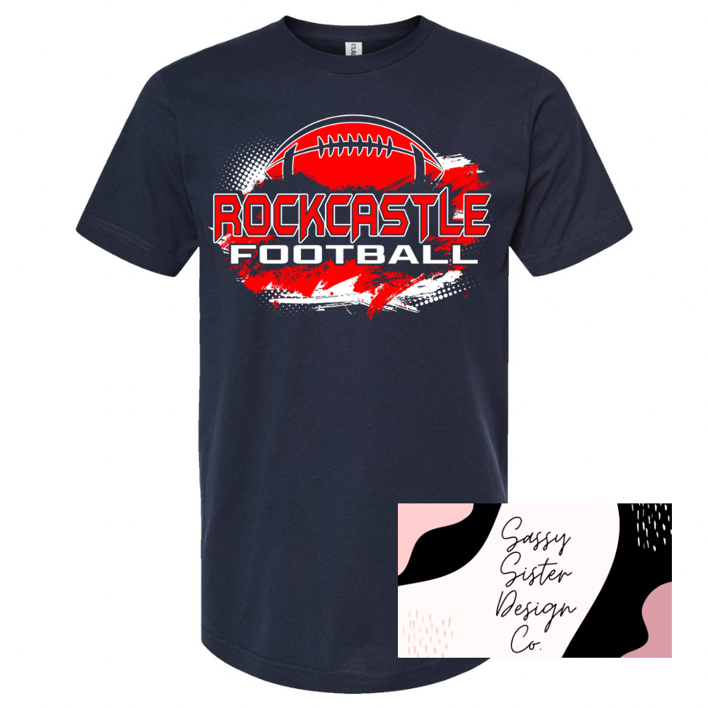 White/Red Rockcastle Football