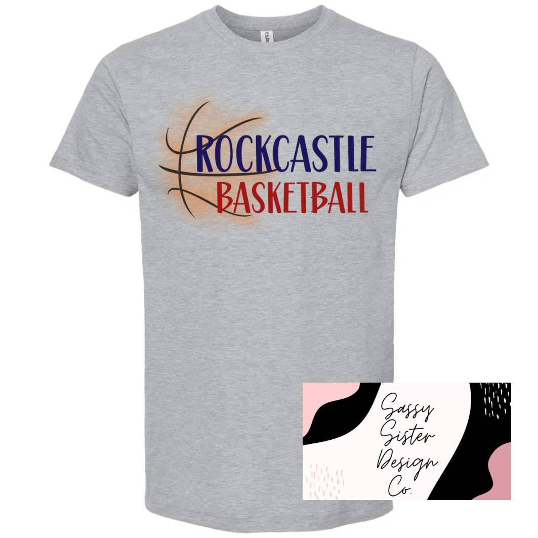 Red & Navy Rockcastle Basketball
