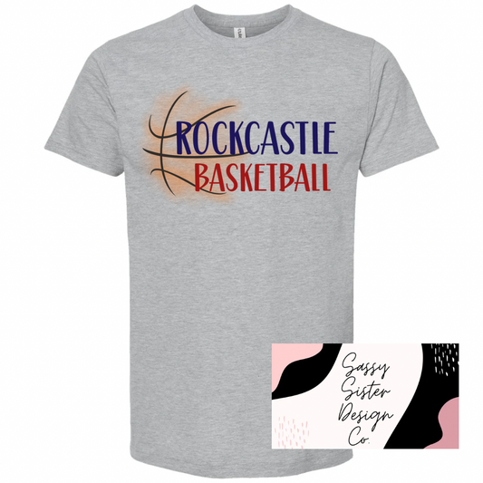 Red & Navy Rockcastle Basketball