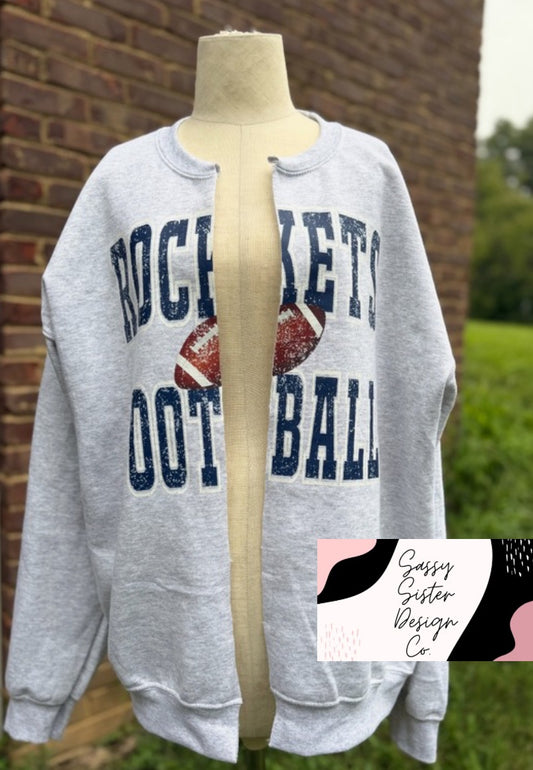 Rockets Football Sweatshirt Cardigan