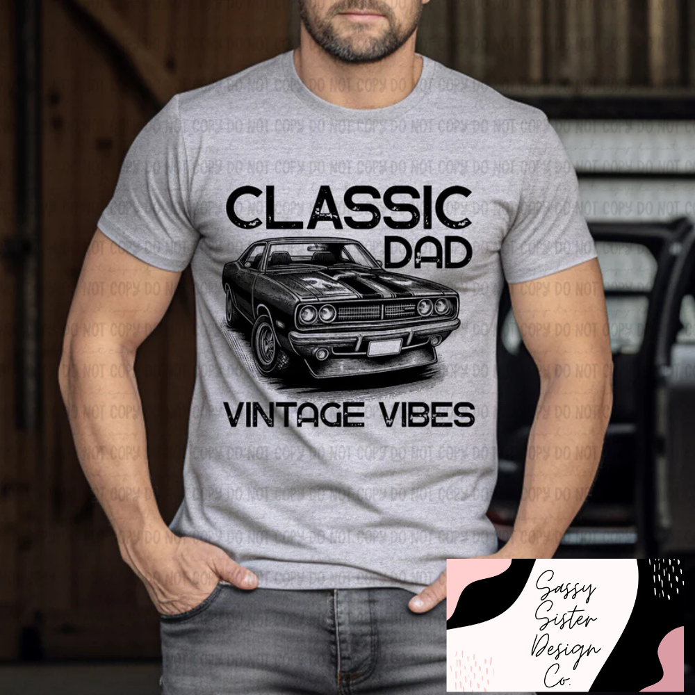 Classic Dad Vintage Vibes Tee