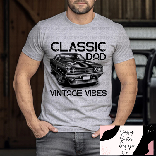Classic Dad Vintage Vibes Tee