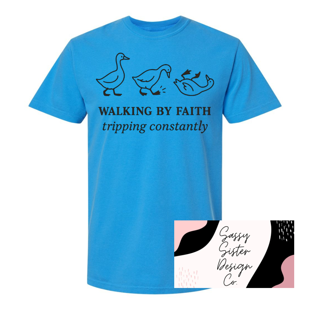 Walking by Faith, Tripping Constantly Ducks T-Shirt
