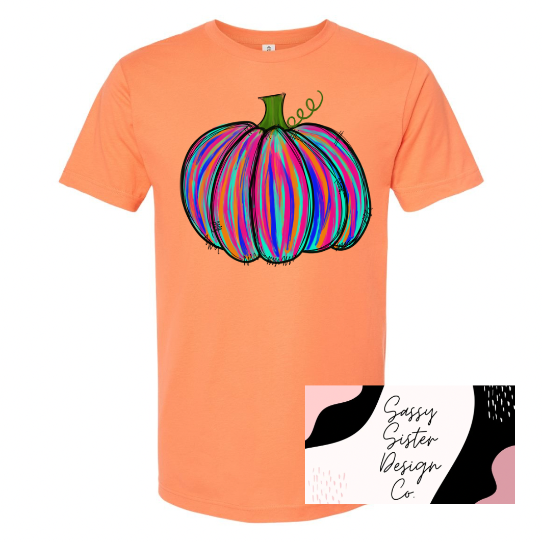 Bright Colorful Pumpkin