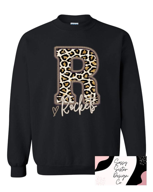 Cheetah R Rockets Cursive Sweatshirt