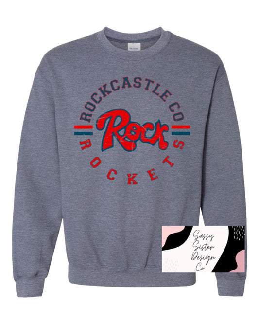 Rockcastle Rockets Circle Rock Logo