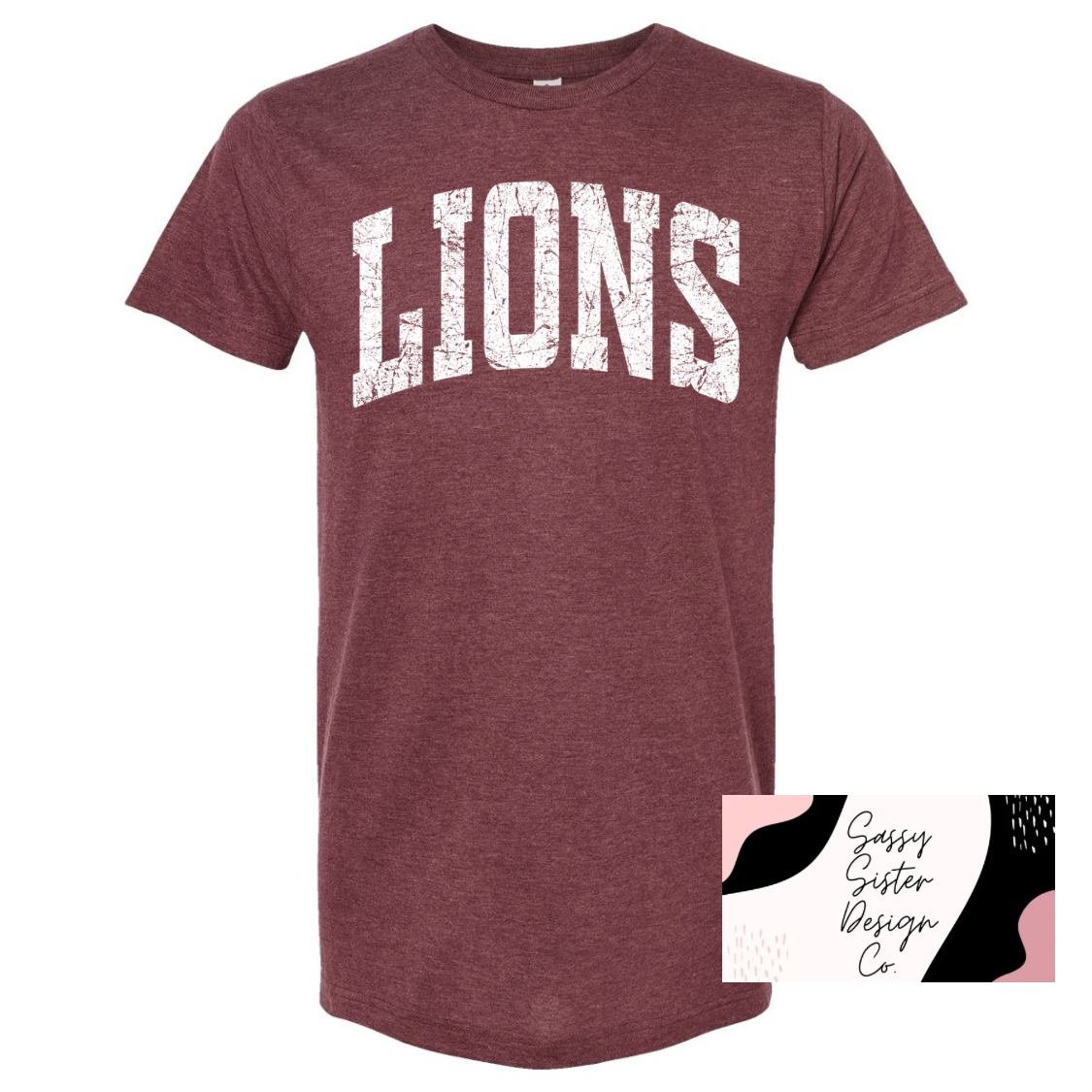 White Distressed Lions