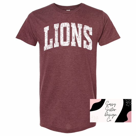 White Distressed Lions