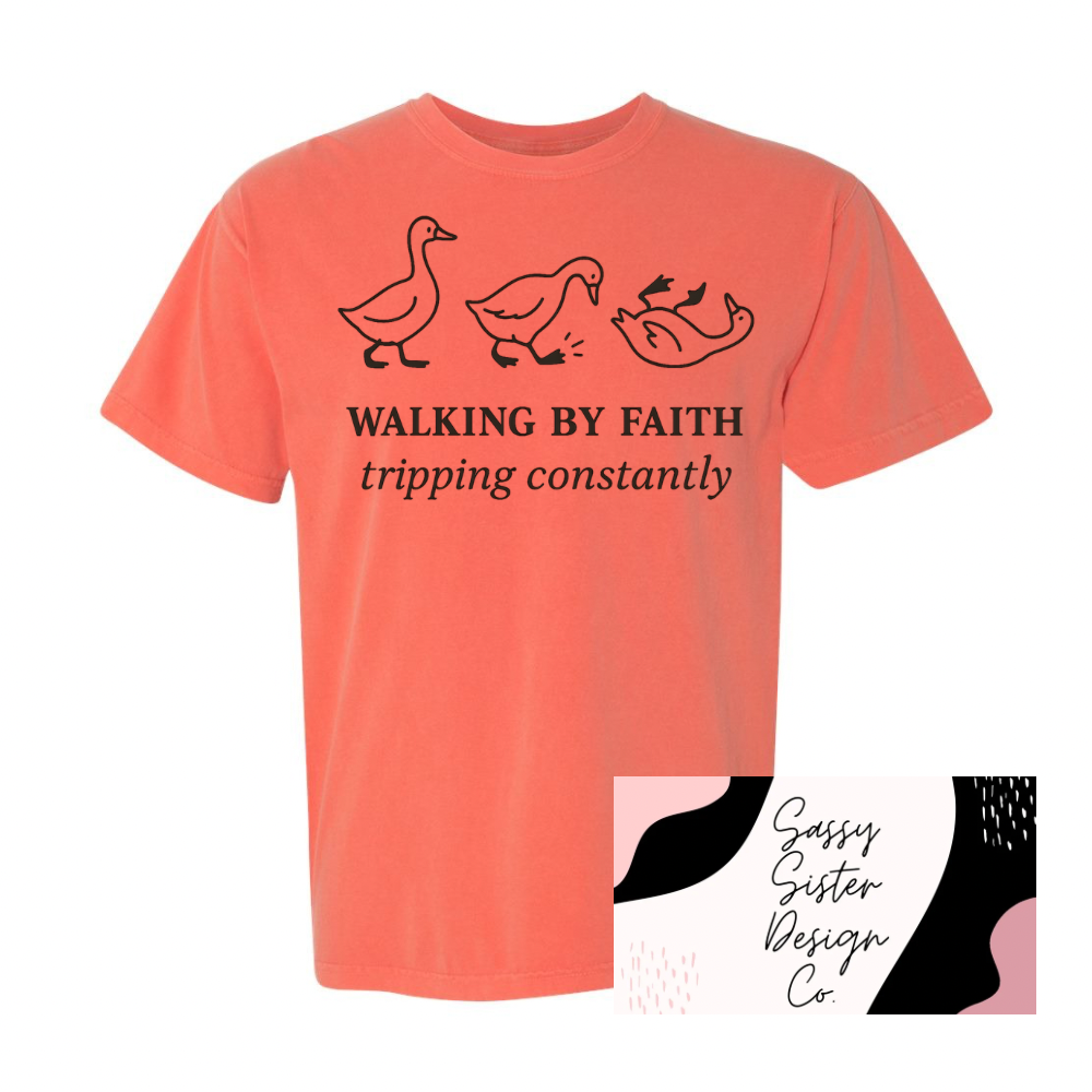 Walking by Faith, Tripping Constantly Ducks T-Shirt