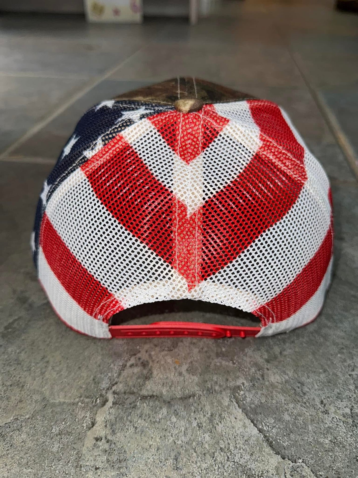 Camo/American Flag Rock Hat