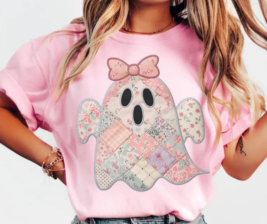 Pink Patchwork Ghost