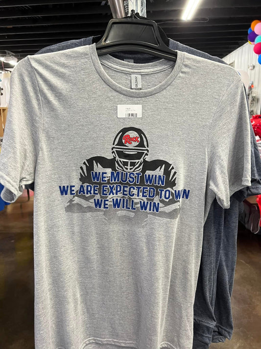 We Must Win Rock Football