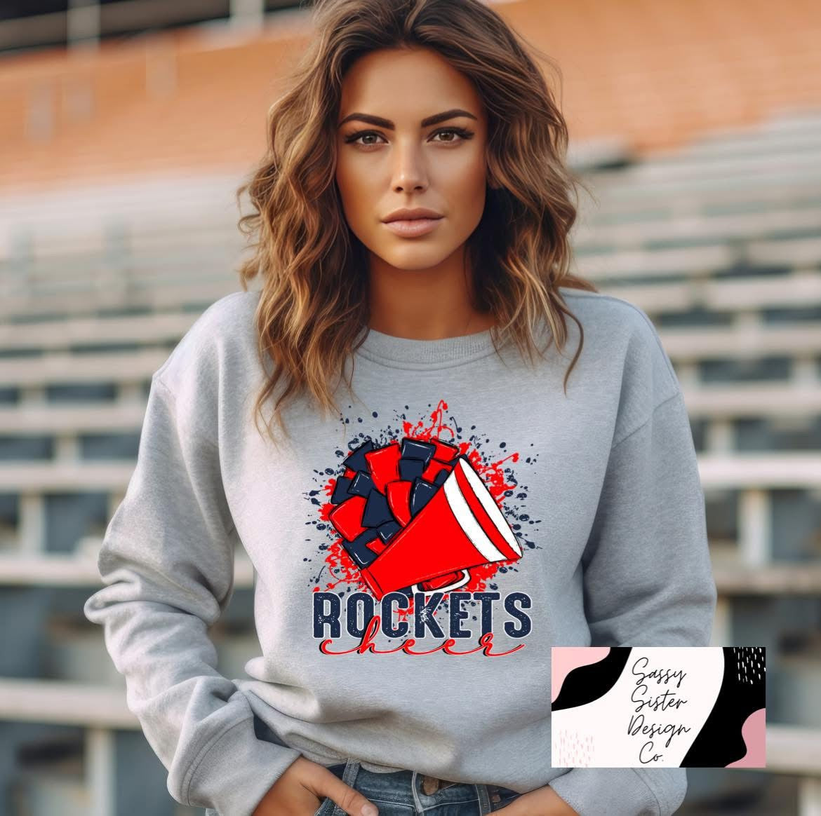 Rockets Cheer Paint Splatter