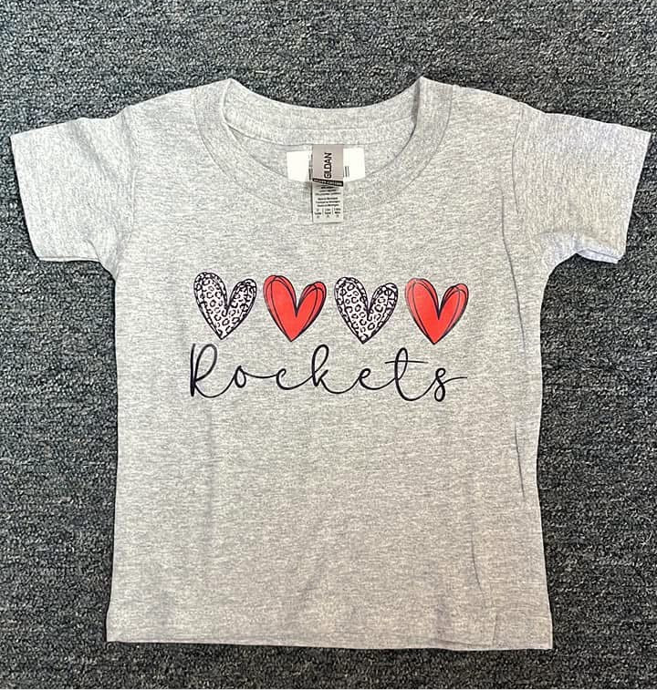 Hearts Cursive Rockets